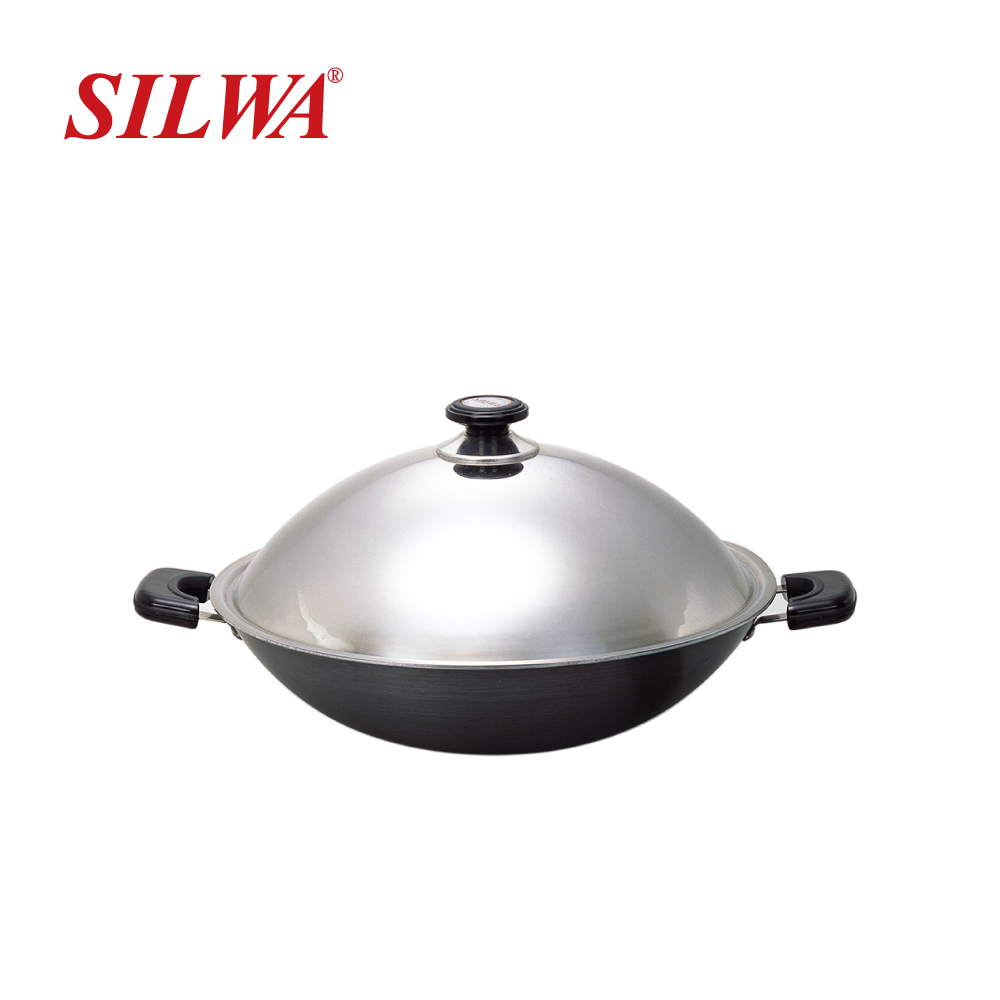 西華40CM超硬陽極炒鍋(雙耳)